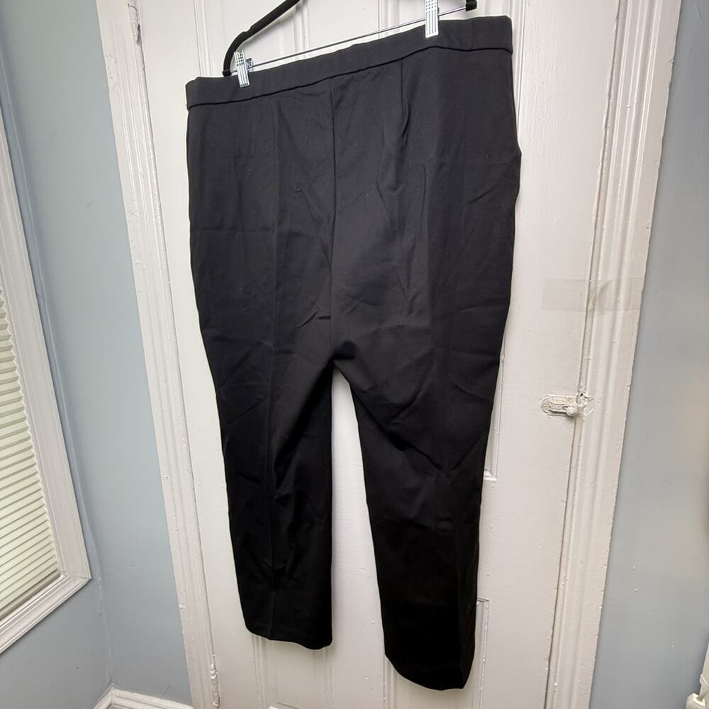 Dennis by Dennis Basso Ponte Pants Womens 2X Black Straight Leg NWOT - Picture 5 of 7